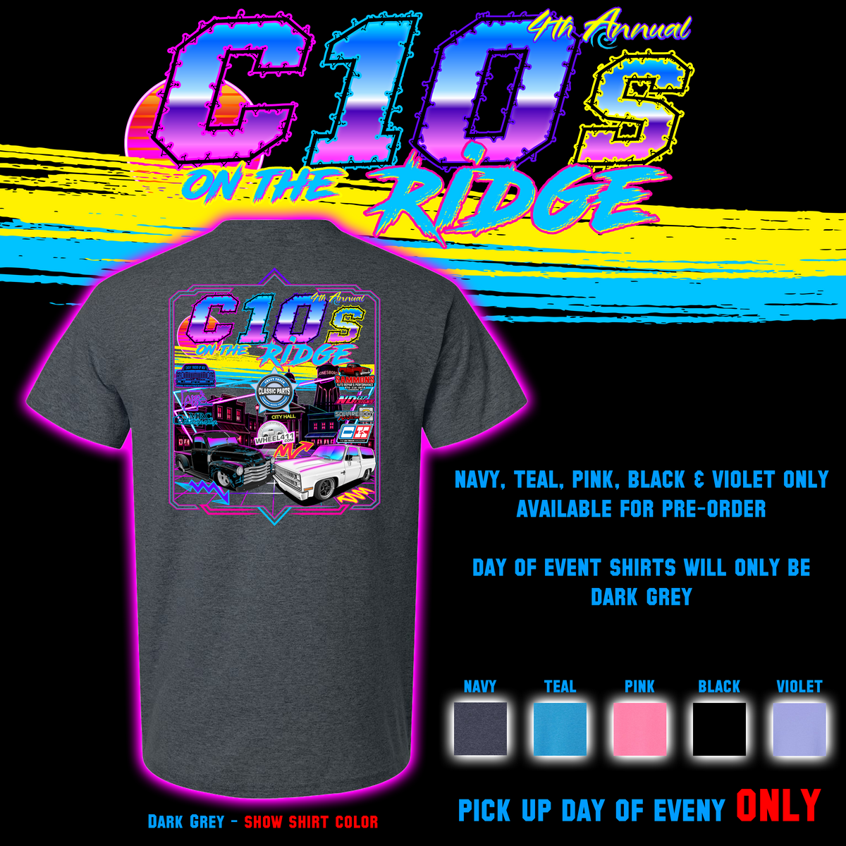 Chevy Trucks of NEA - 2027 C10's on the Ridge - Show Apparel