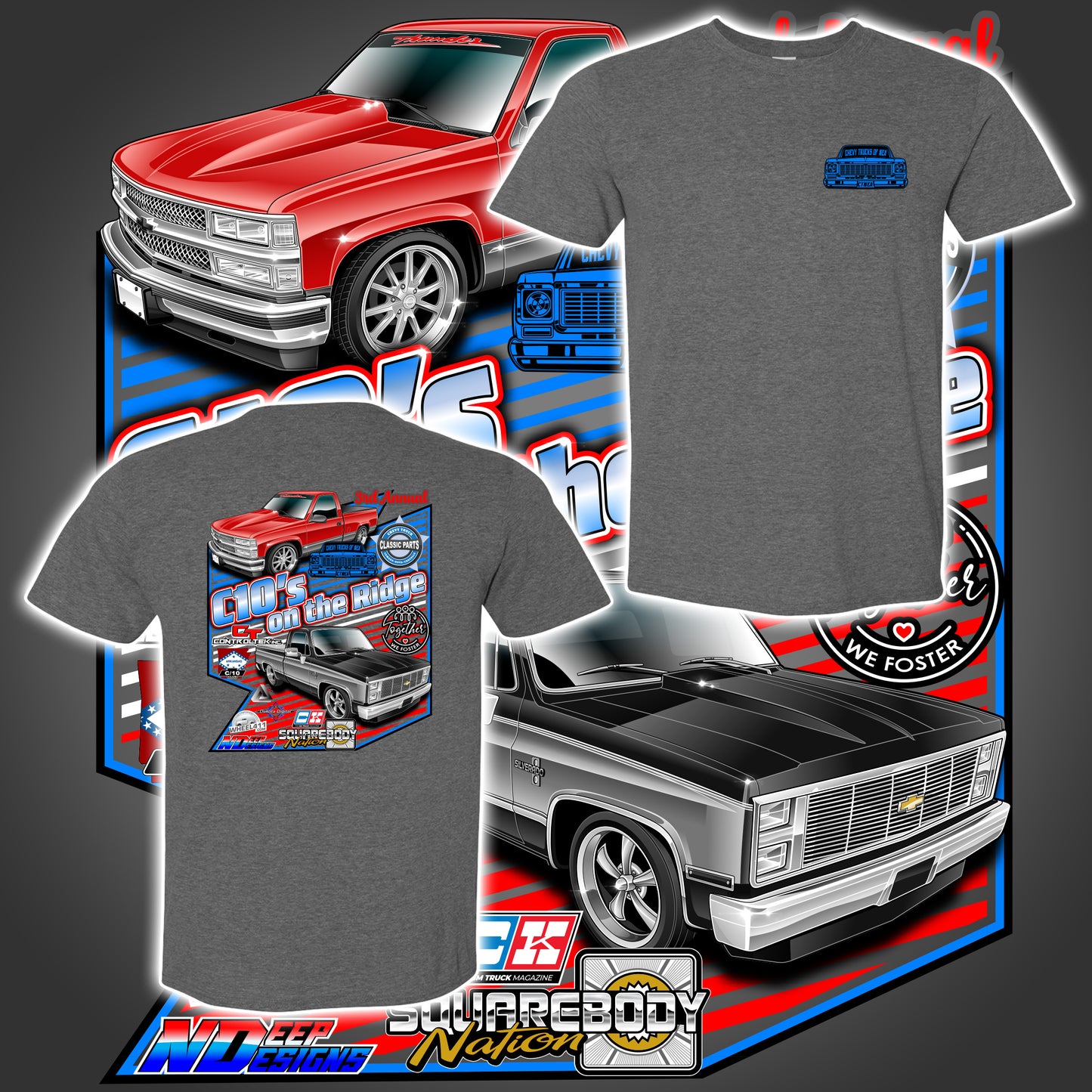 Chevy Trucks of NEA - C10's on the Ridge - Show Apparel