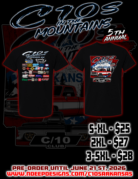 2026 C10's in the Mountains Shirt Pre-order - 5th Annual